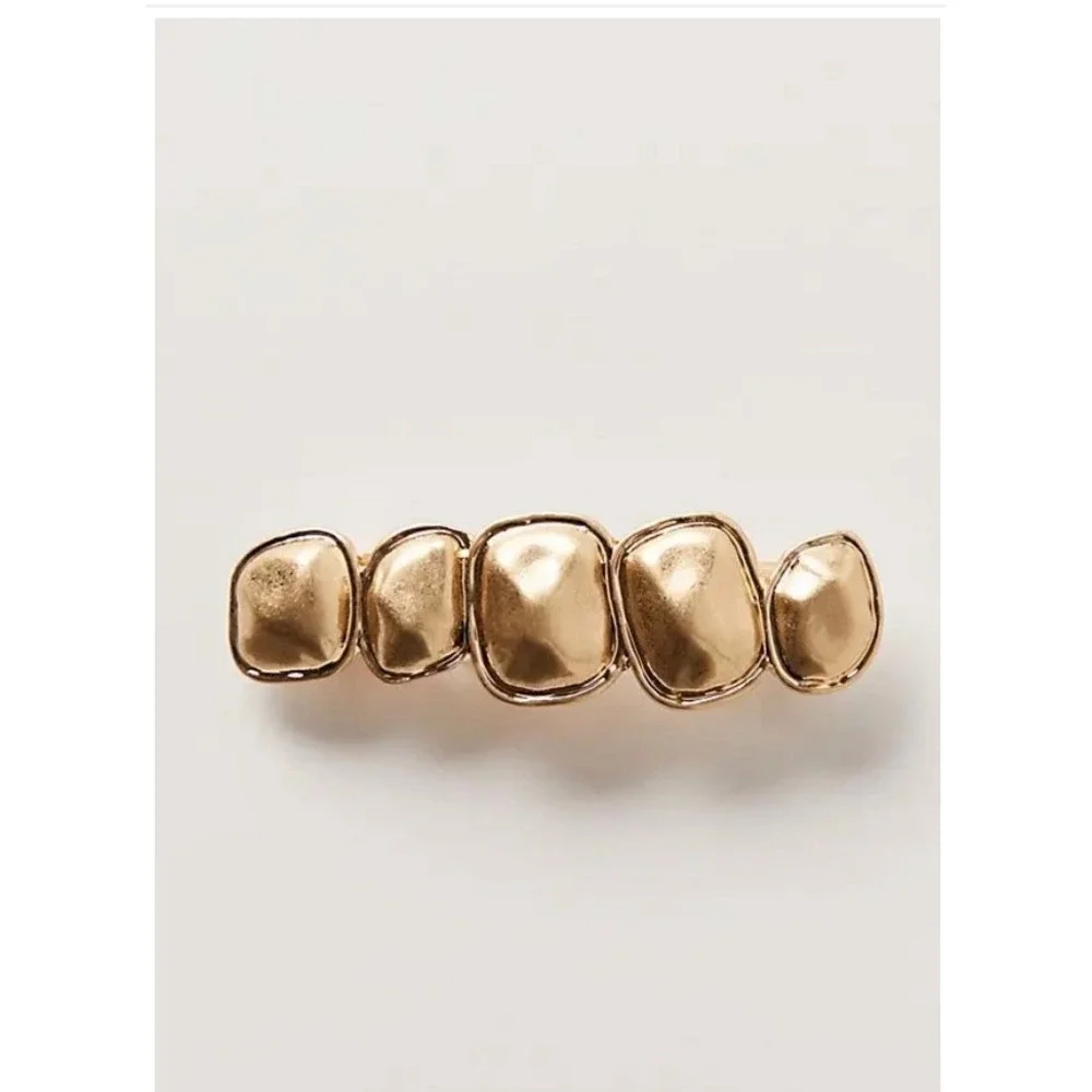 Free People Rocky Barrette Gold one size new NWT hair accessory